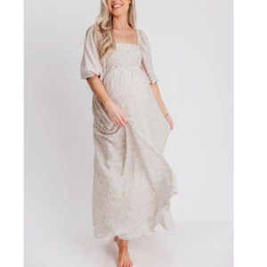 Love story maxi dress-bump friendly.